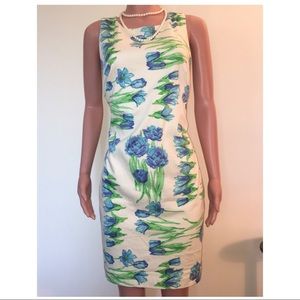 Talbots Floral Sheath Dress (Size 8)